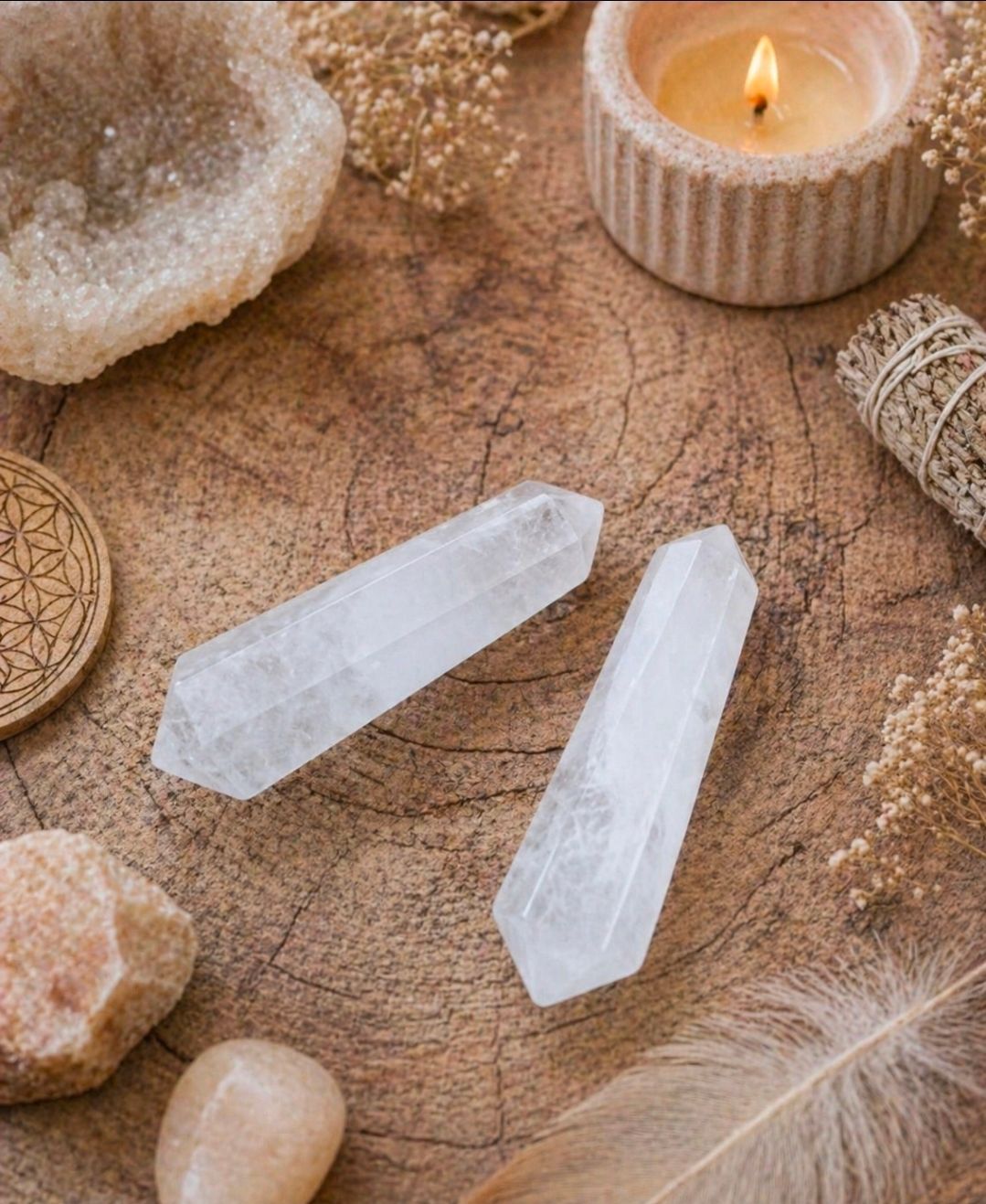 Rock Crystal Double Terminated - 5 cm