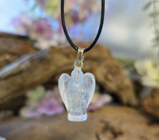 Bergkristal Engelen Hanger - 2 cm