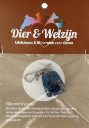 Blauwe Kwarts Halsbandhanger