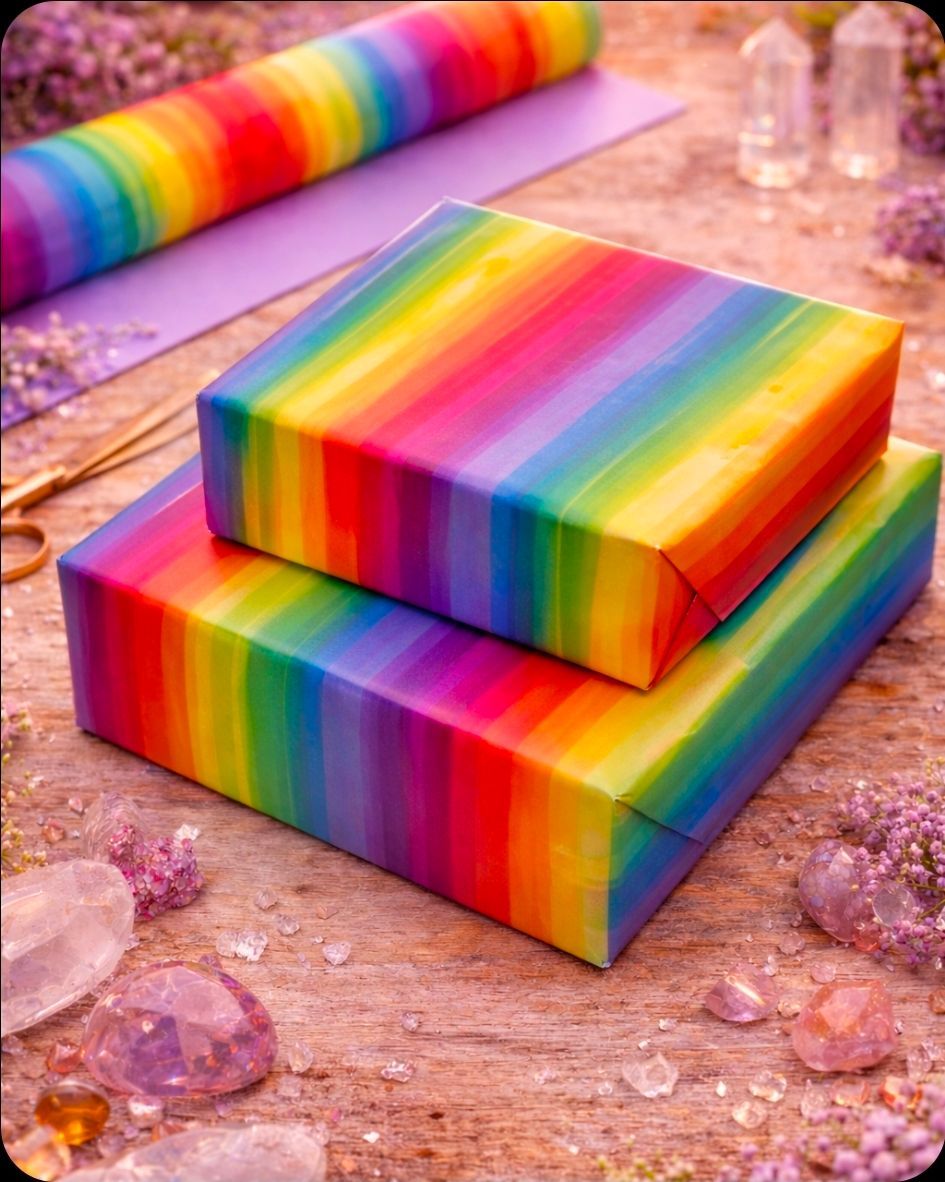 Cadeaupapier Kleurige Regenboog