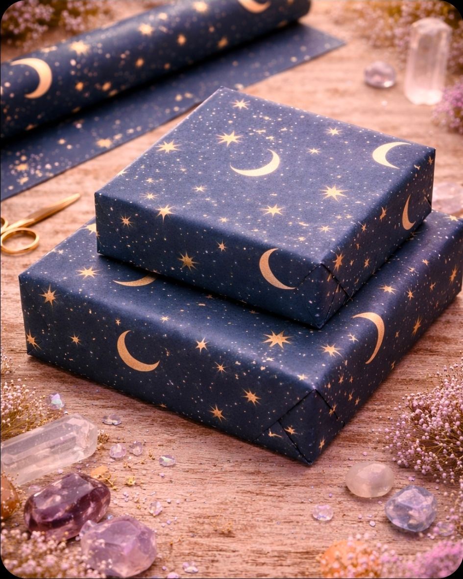 Cadeaupapier Mooie Maan & Sterren