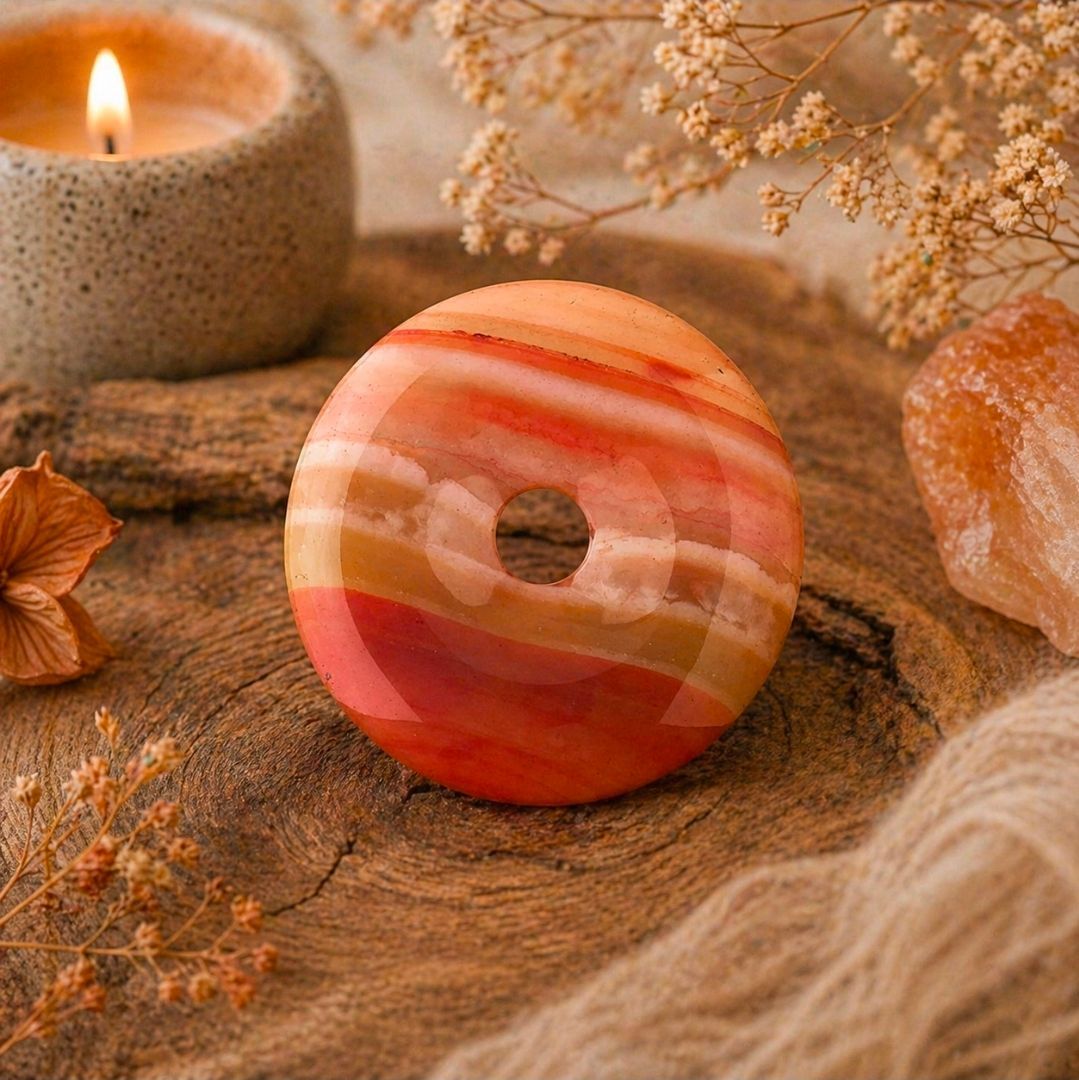 Carneool Donut - 50 MM