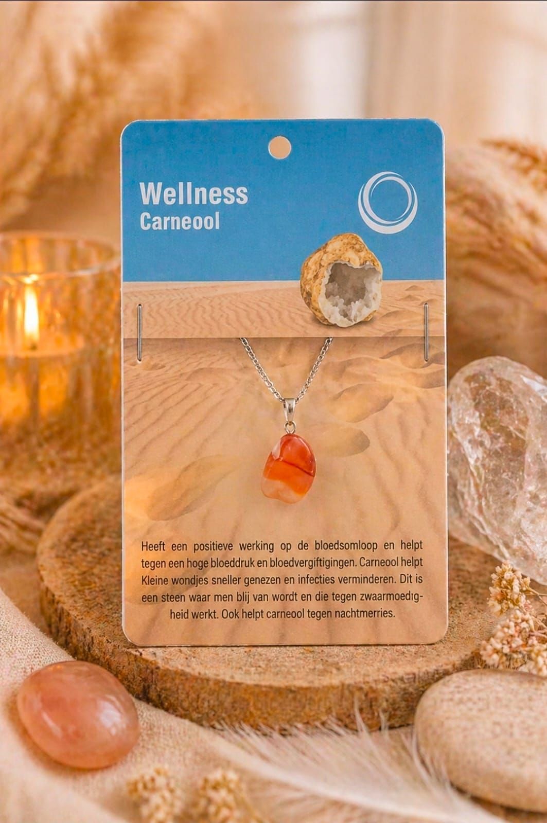 Carnelian Health Pendant   Necklace