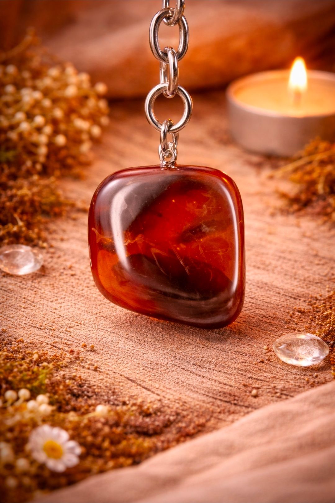 Carneool Sleutelhanger