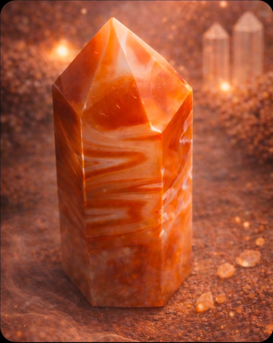 Carneool Toren - 211 gr. / Silvia's Edelstenen