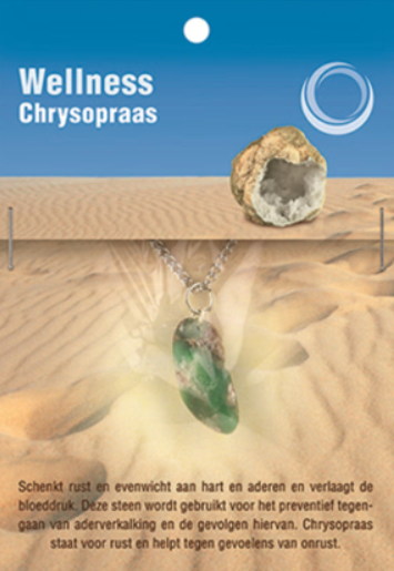 Chrysopraas Gezondheidshanger + Ketting