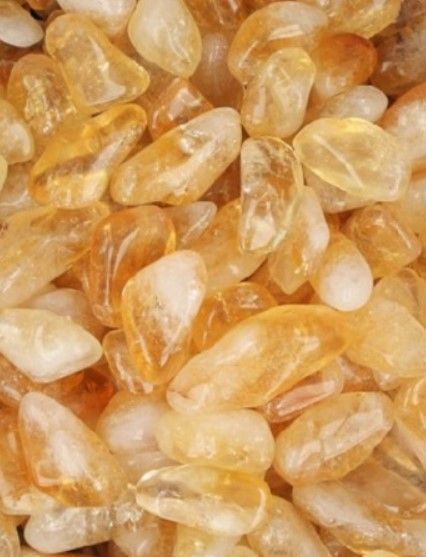 Citrien Edelsteen (verhit) - Per 2 stuks / 1- 2 cm