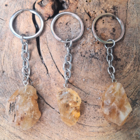 Citrien Sleutelhanger / Ruw