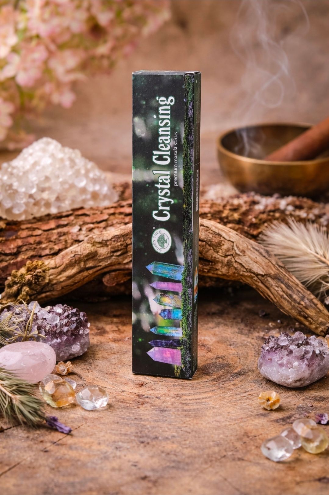 Crystal Cleansing - Green Tree Wierook / 12 st.