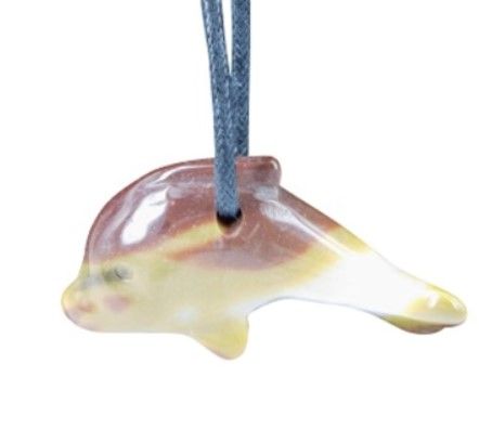 Dolfijn hanger aan waskoord - Mokaiet