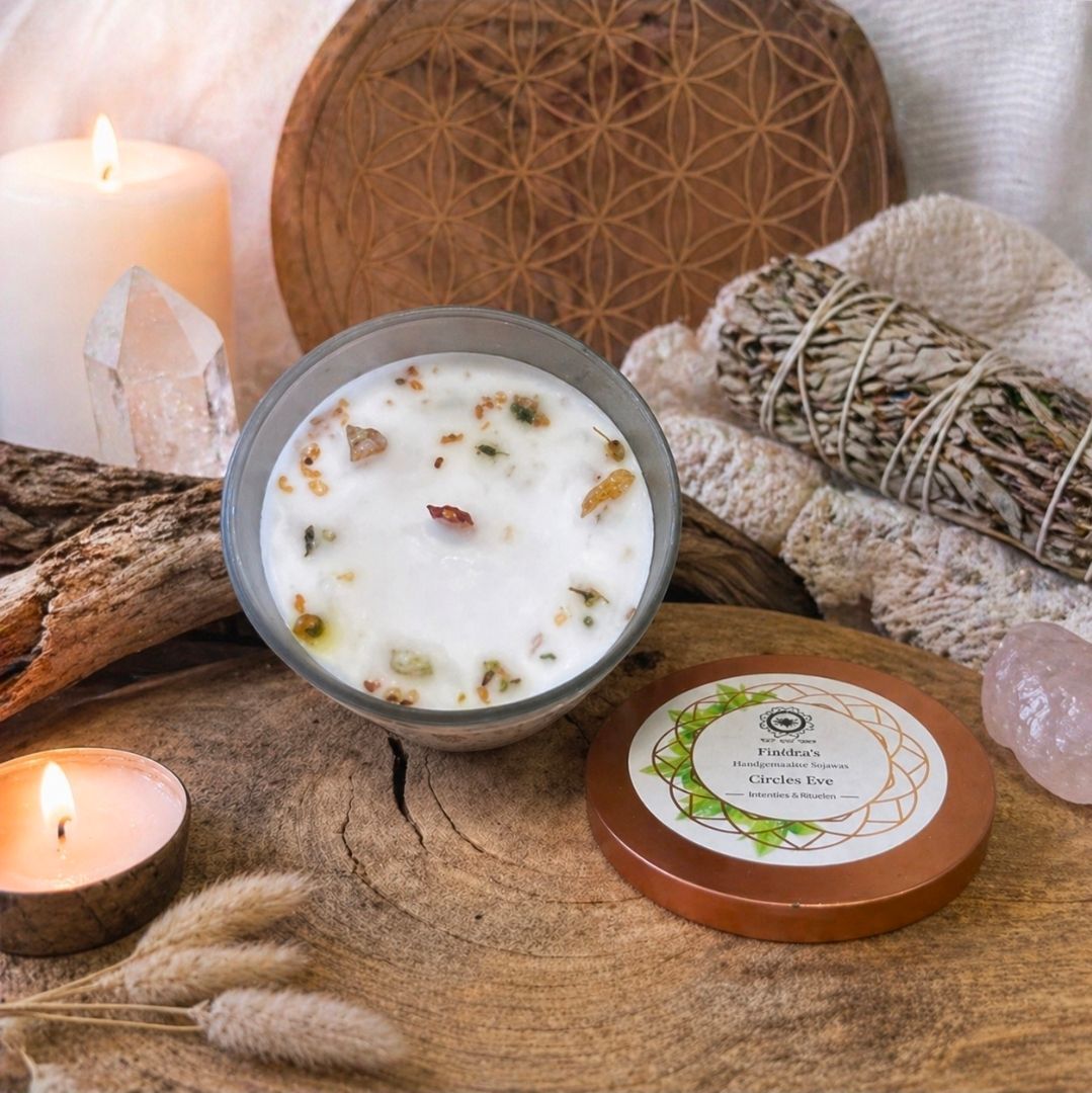 Edelsteen lichte Citrus Geurkaars - Positivity / Met Citrien