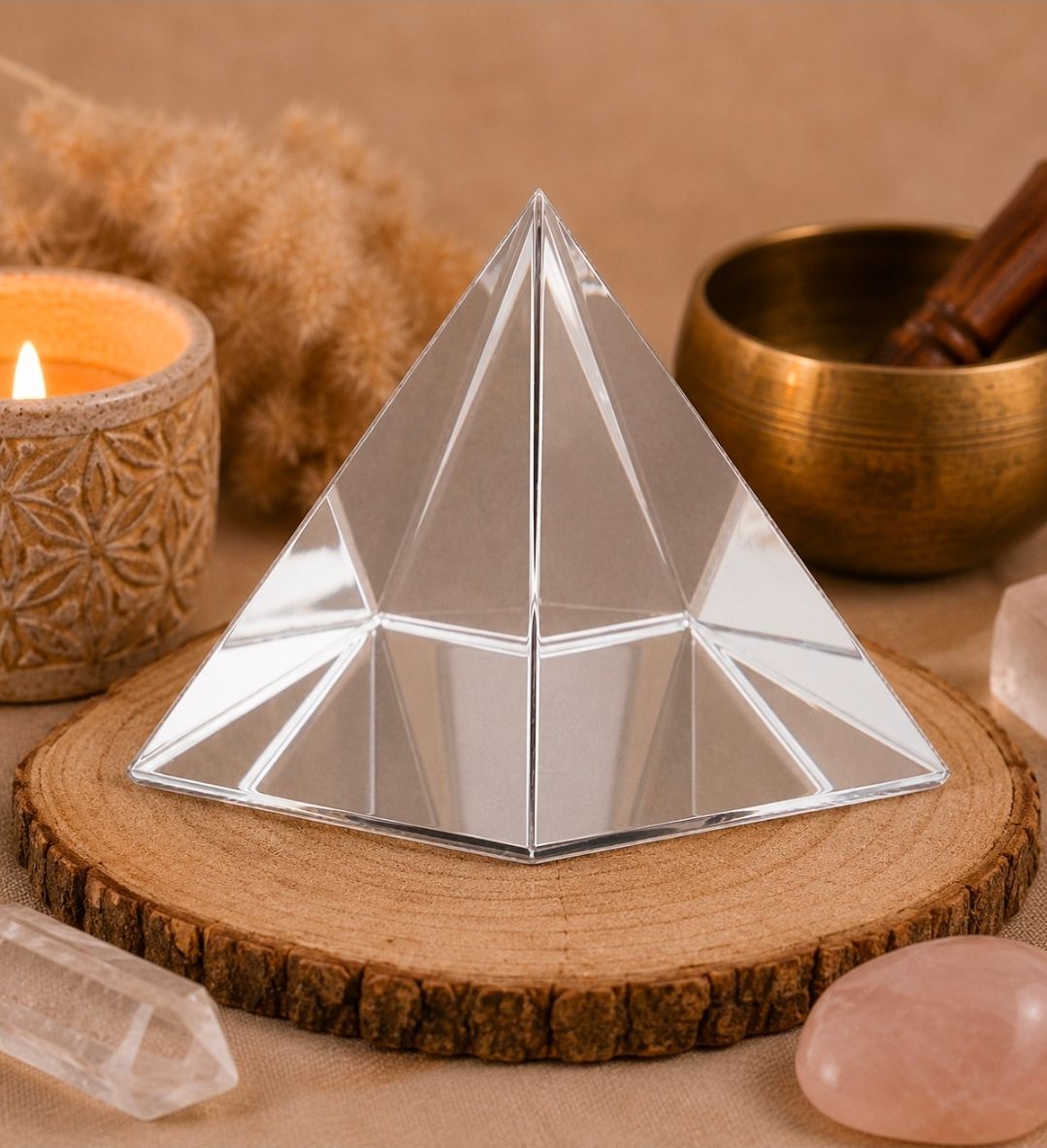 Feng shui kristallen piramide - 4 cm