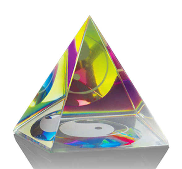 Feng Shui Piramide - Yin Yang / 5 cm