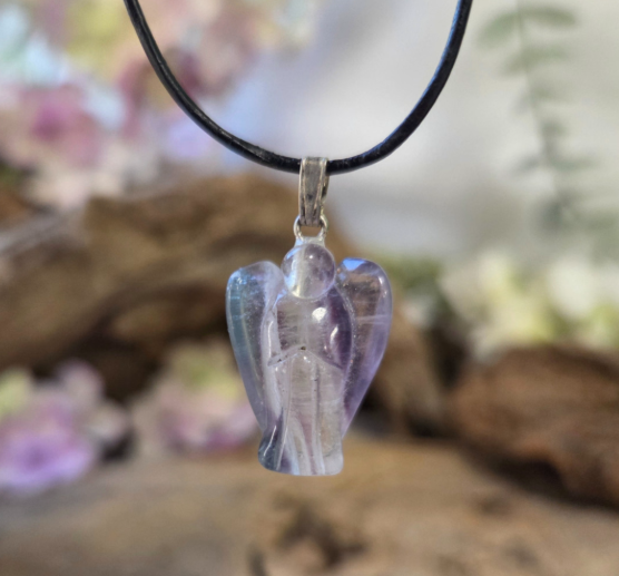 Fluoriet Engelen Hanger - 2 cm