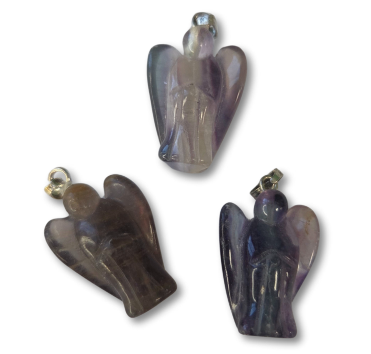 Fluoriet Engelen Hanger - 2 cm