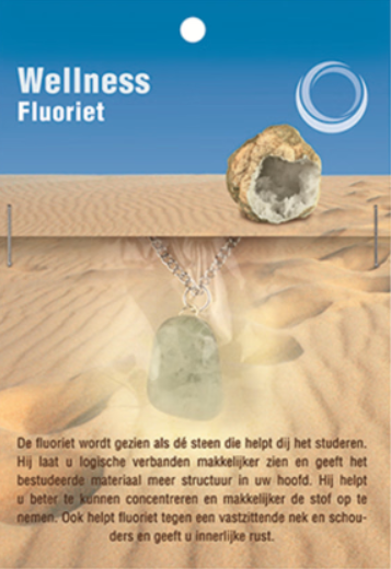 Fluoriet Gezondheidshanger + Ketting