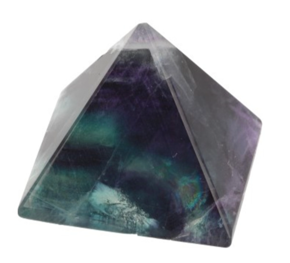 Fluoriet Edelsteen Piramide - 3,5 cm