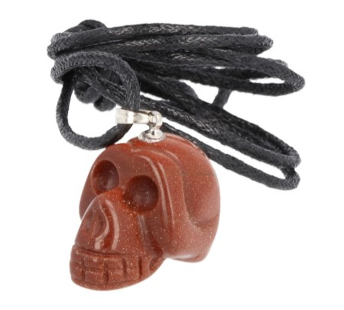 Schedel Hanger Goldfluss met waskoord