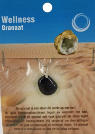 Granaat Gezondheidshanger + Ketting