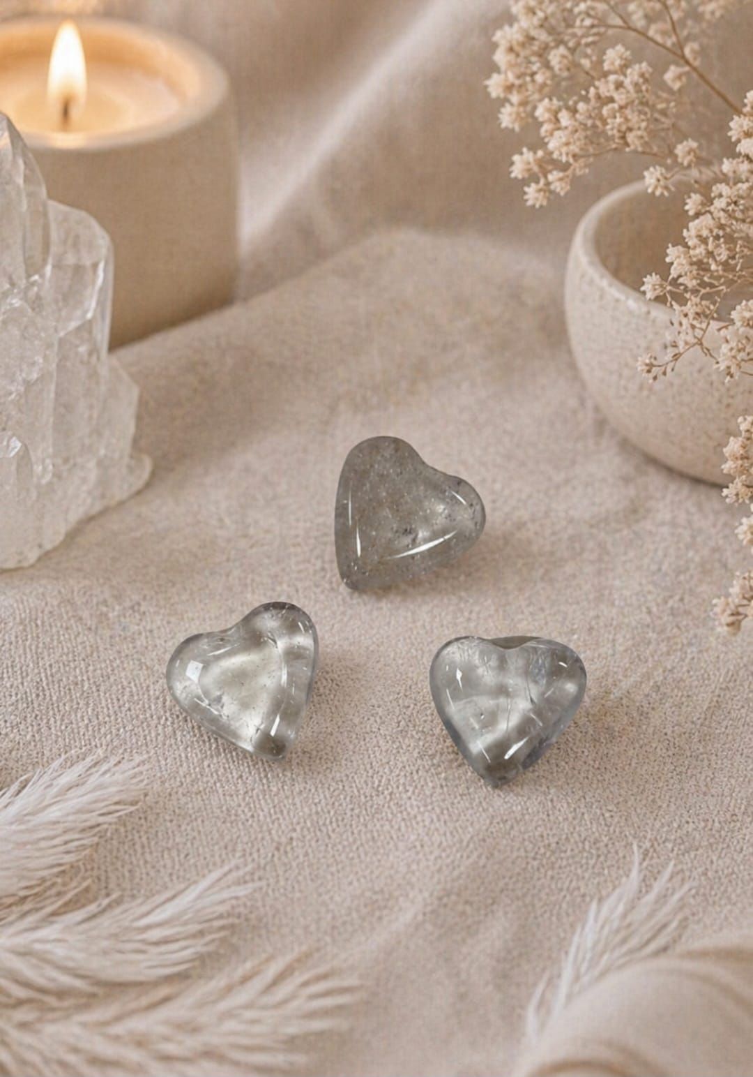 Heart Rock Crystal - 1 cm