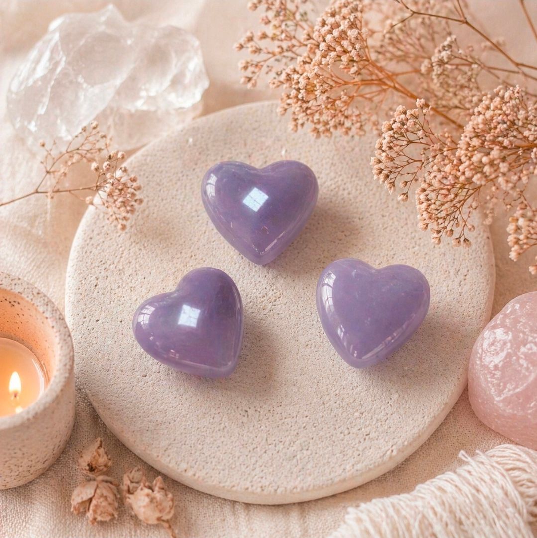 Heart Rose Quartz - 1 cm