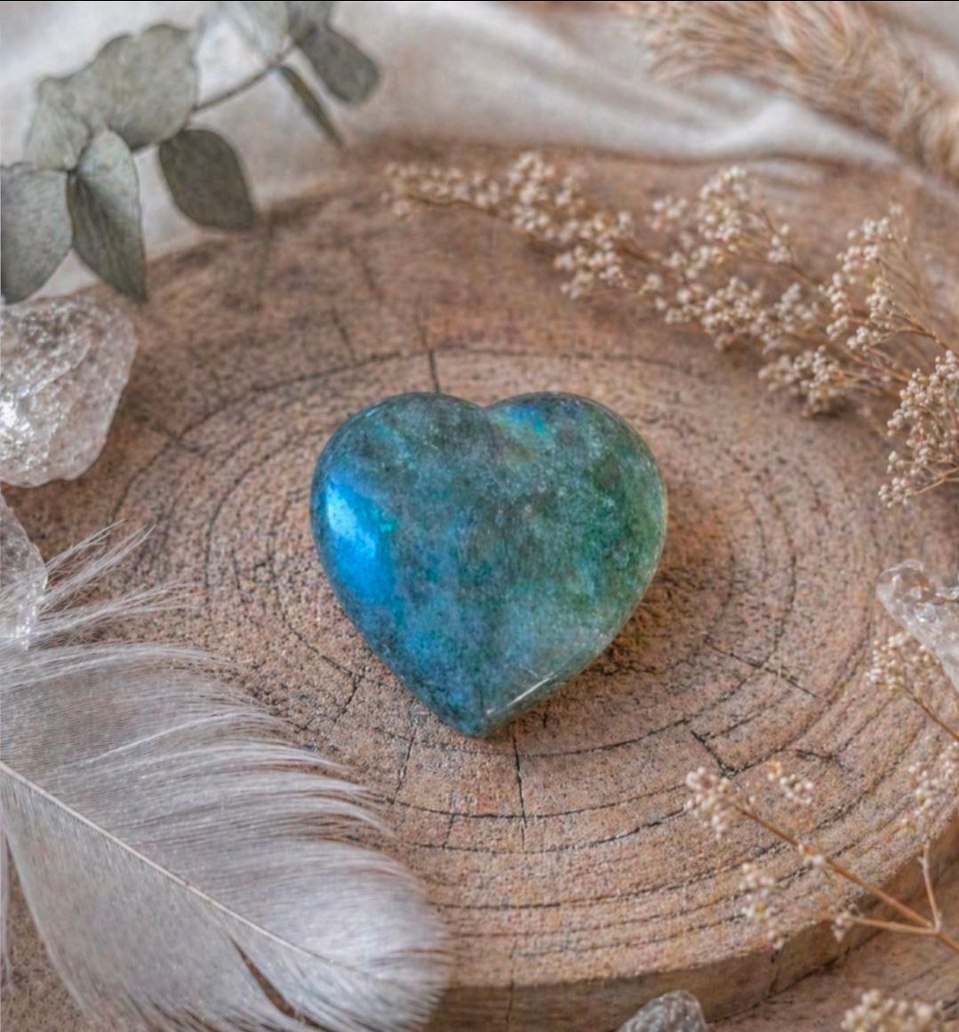 Labradorite Heart - 3 cm