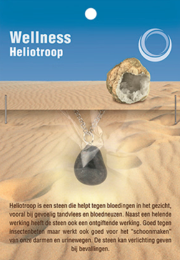 Heliotroop Gezondheidshanger + Ketting
