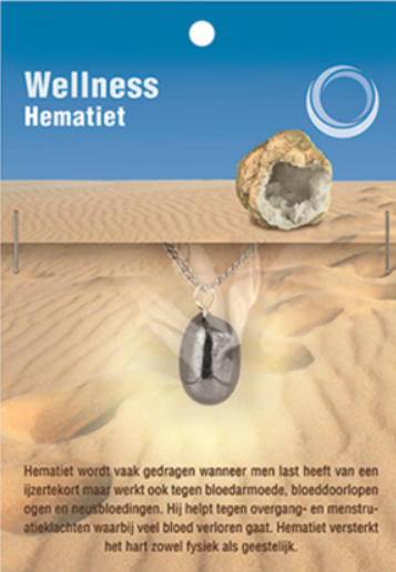 Hematiet Gezondheidshanger + Ketting