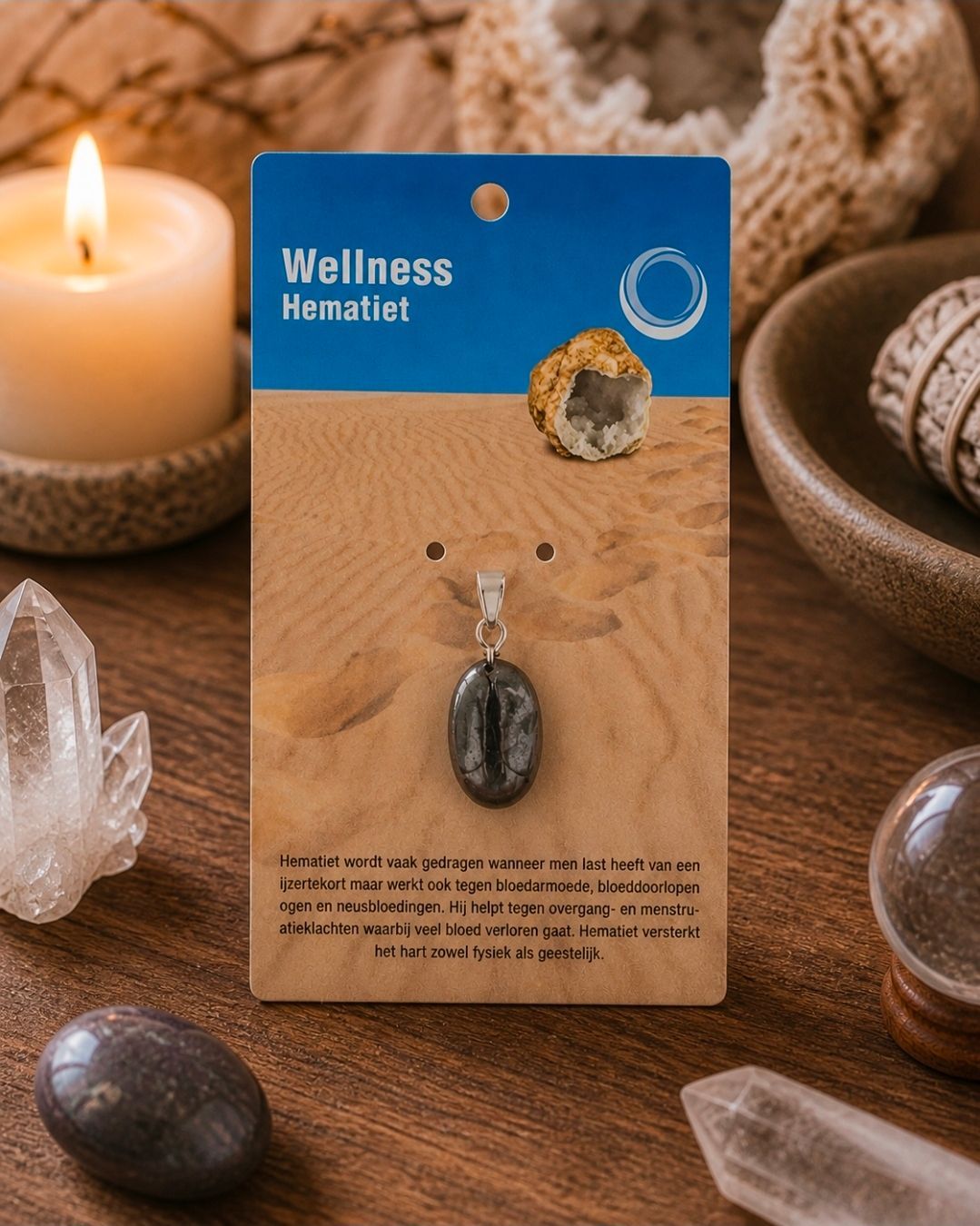 Hematite Health Pendant   Necklace