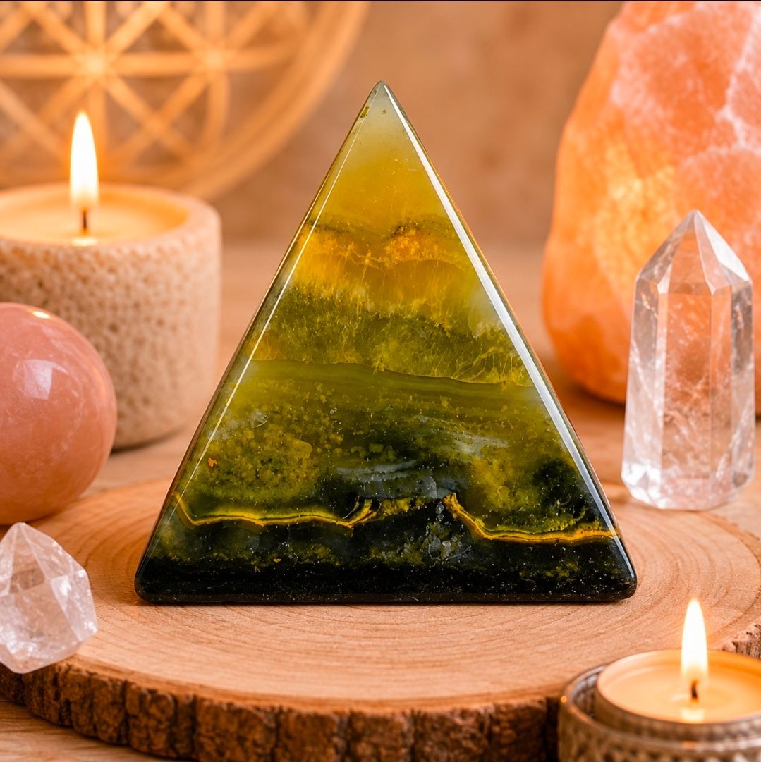 Jasper Bumblebee gemstone pyramid no.02