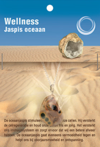 Jaspis Oceaan Gezondheidshanger + Ketting