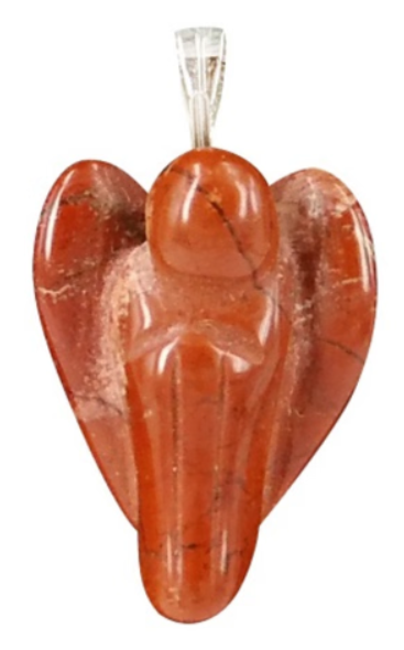 Jaspis Rood Engel Hanger / 2 cm