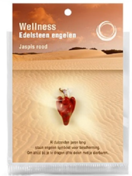 Jaspis Rood Engel Hanger / 2 cm
