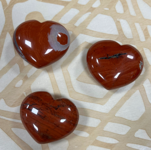 Hart Jaspis Rood - 4.5 cm
