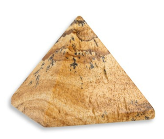 Jaspis Landschap Edelsteen Piramide - 2,5 cm