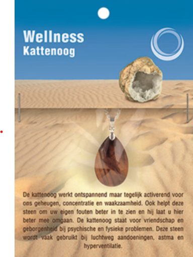 Kattenoog Gezondheidshanger + Ketting