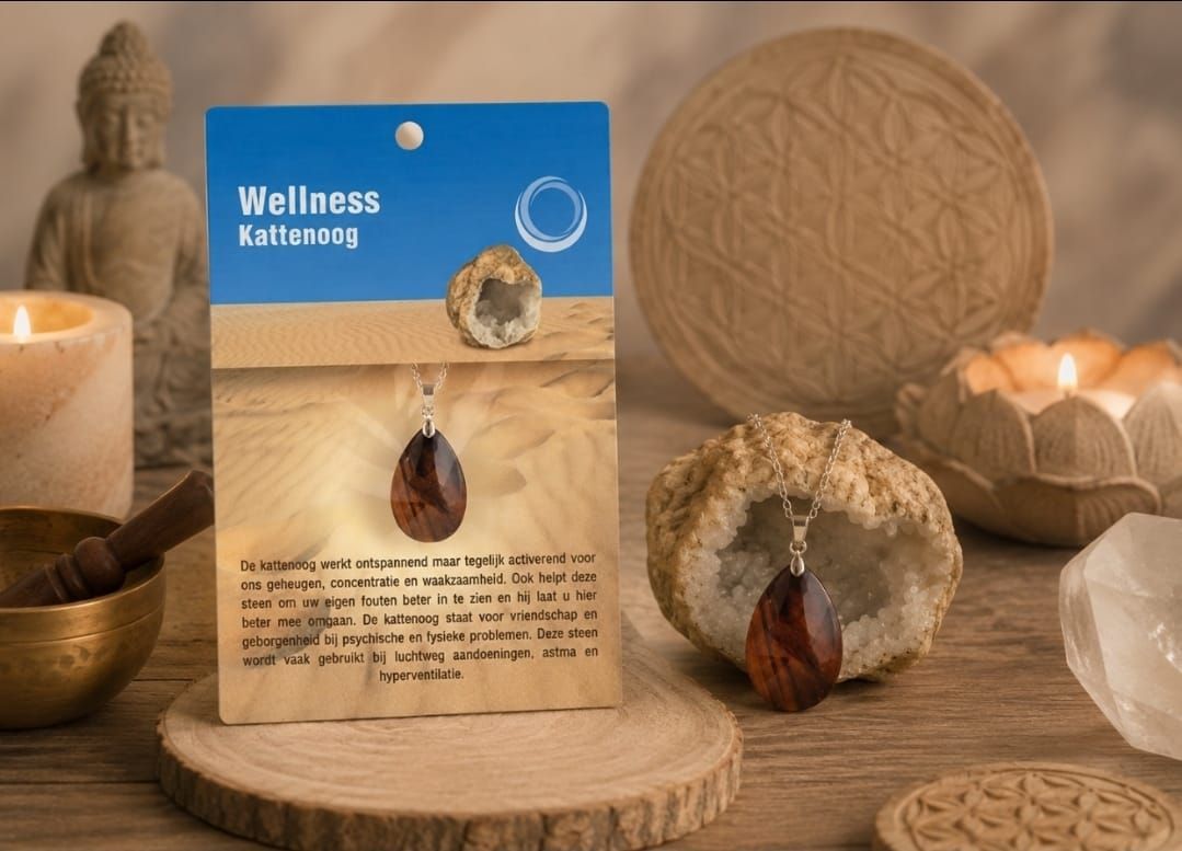 Cat's Eye Health Pendant   Necklace