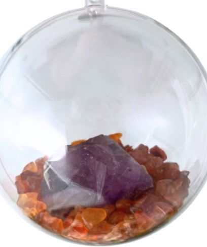 Kerstbal Carneool met Amethist