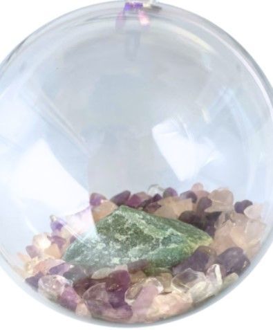 Kerstbal Gouden Driehoek met Aventurijn