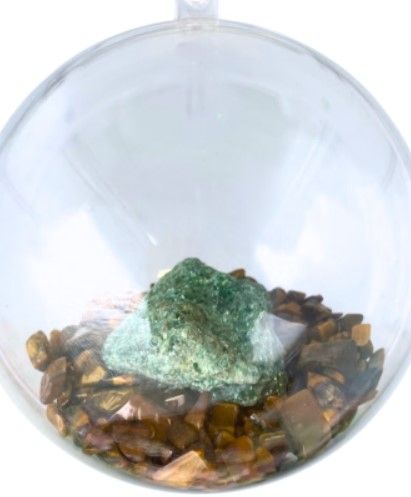 Kerstbal Tijgeroog met Fuchsiet