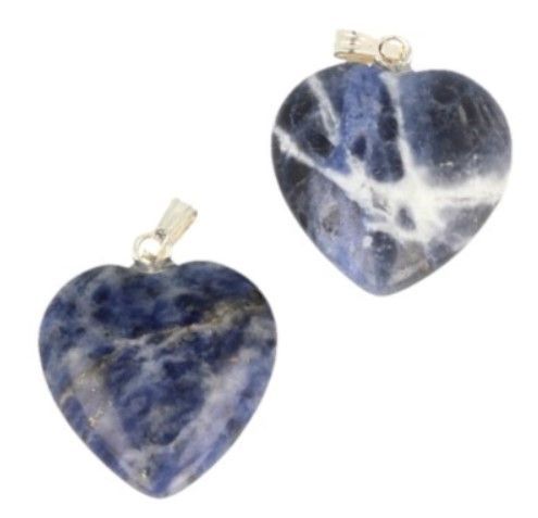 Ketting hanger Sodaliet - Hart / 2 cm
