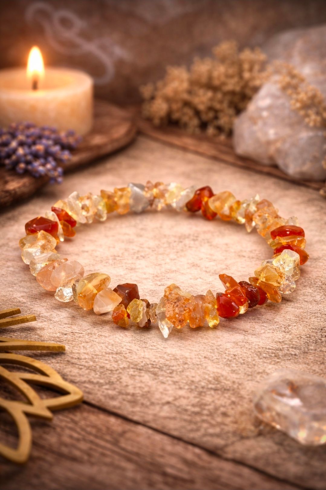 Kinder Armbandje Carneool - Split Kralen