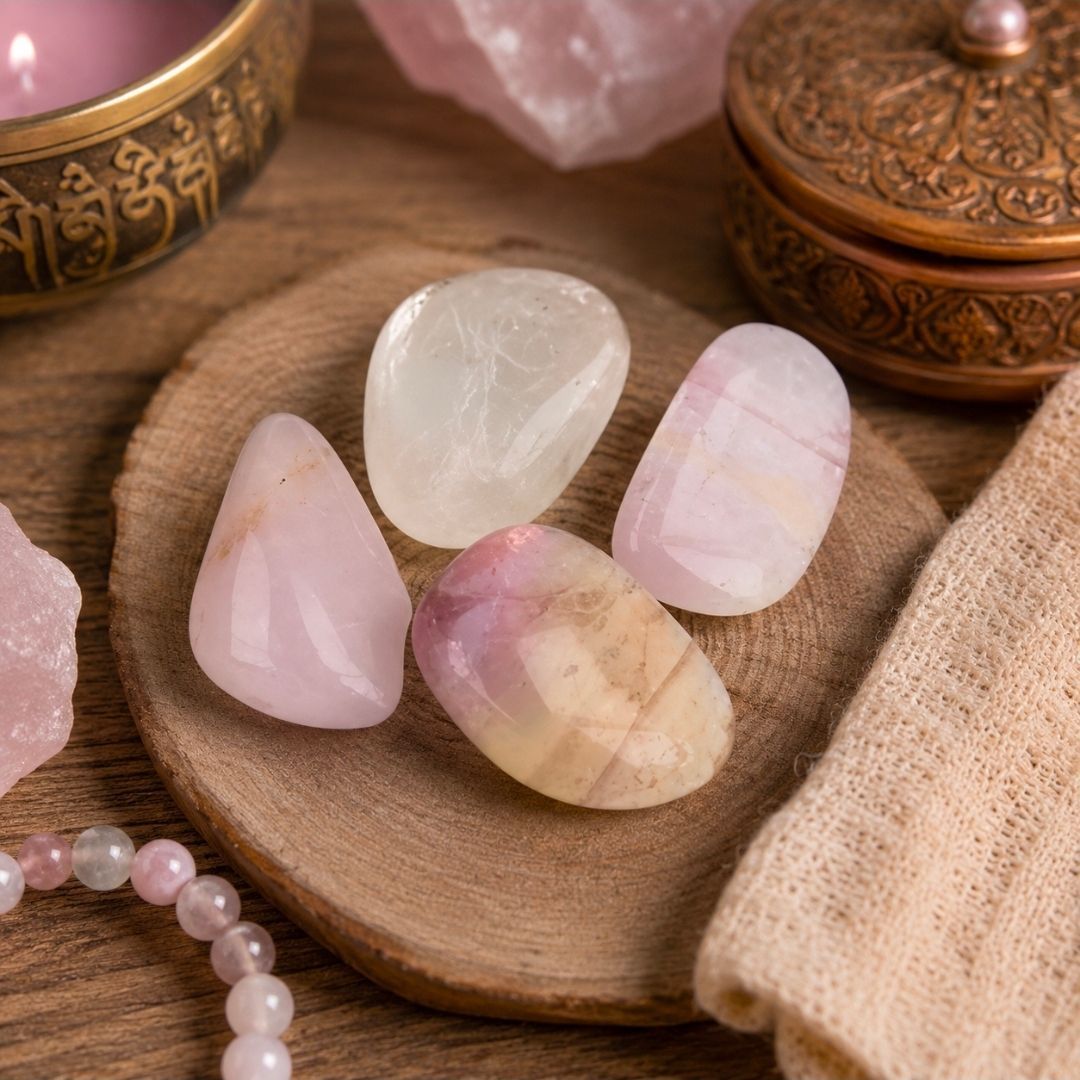 Ametrine Beads - Bag of 4 beads 1 cm
