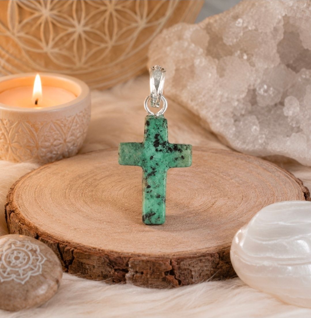 Cross Pendant Zoisite