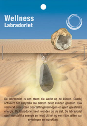 Labradoriet Gezondheidshanger + Ketting