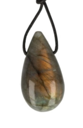 Labradoriet Hanger - Druppel / AA Kwaliteit 3- 4 cm