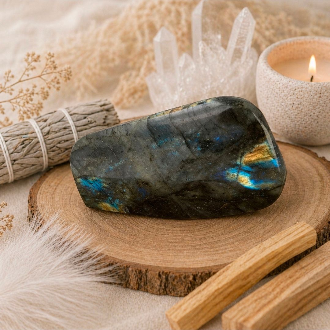 Labradorite sculpture (no. 44)