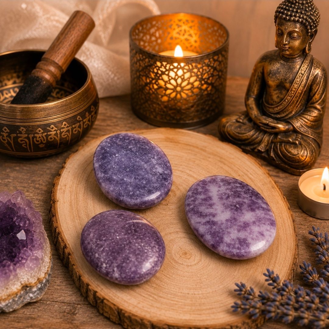 Lepidolite Stone - Purple