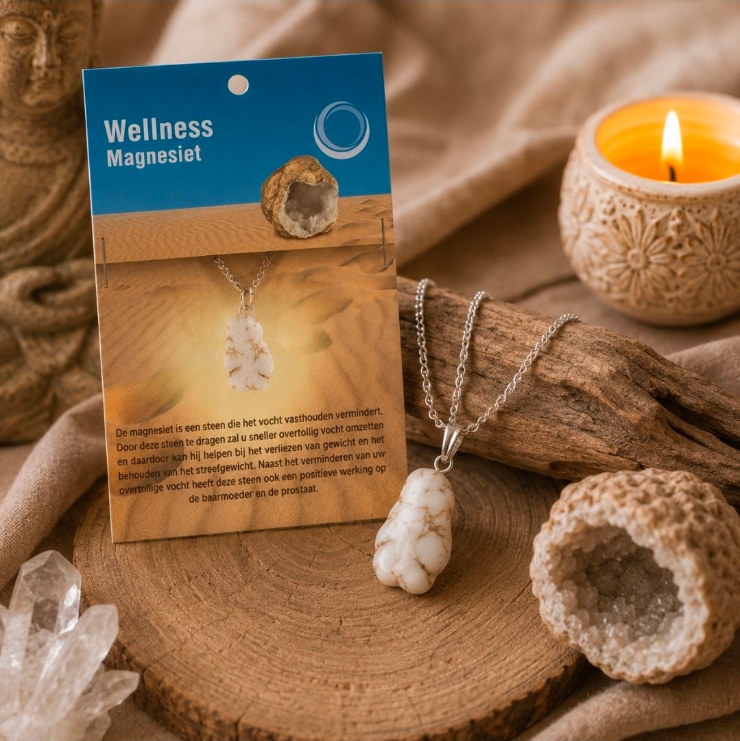 Magnesite Health Pendant   Necklace
