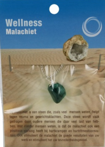 Malachiet Gezondheidshanger + Ketting
